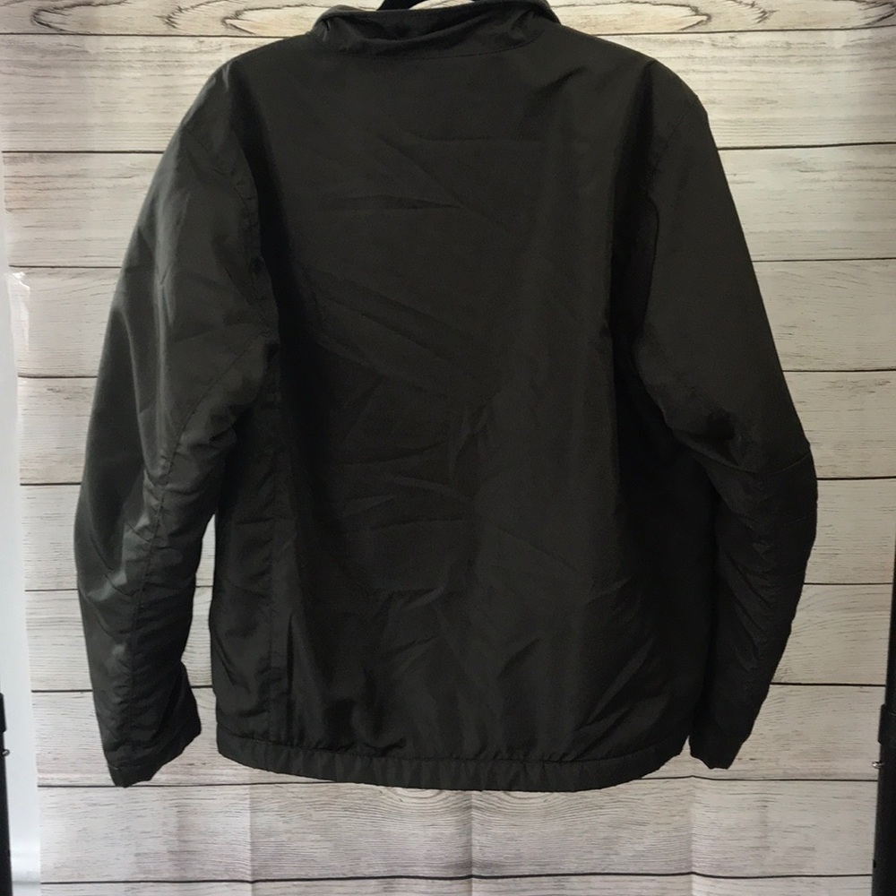 Eddie Bauer Army Green Fleece Lined Jacket - Picture 3 of 7